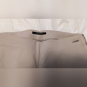 Tahari Khaki dress pants with elastic waist band size 4